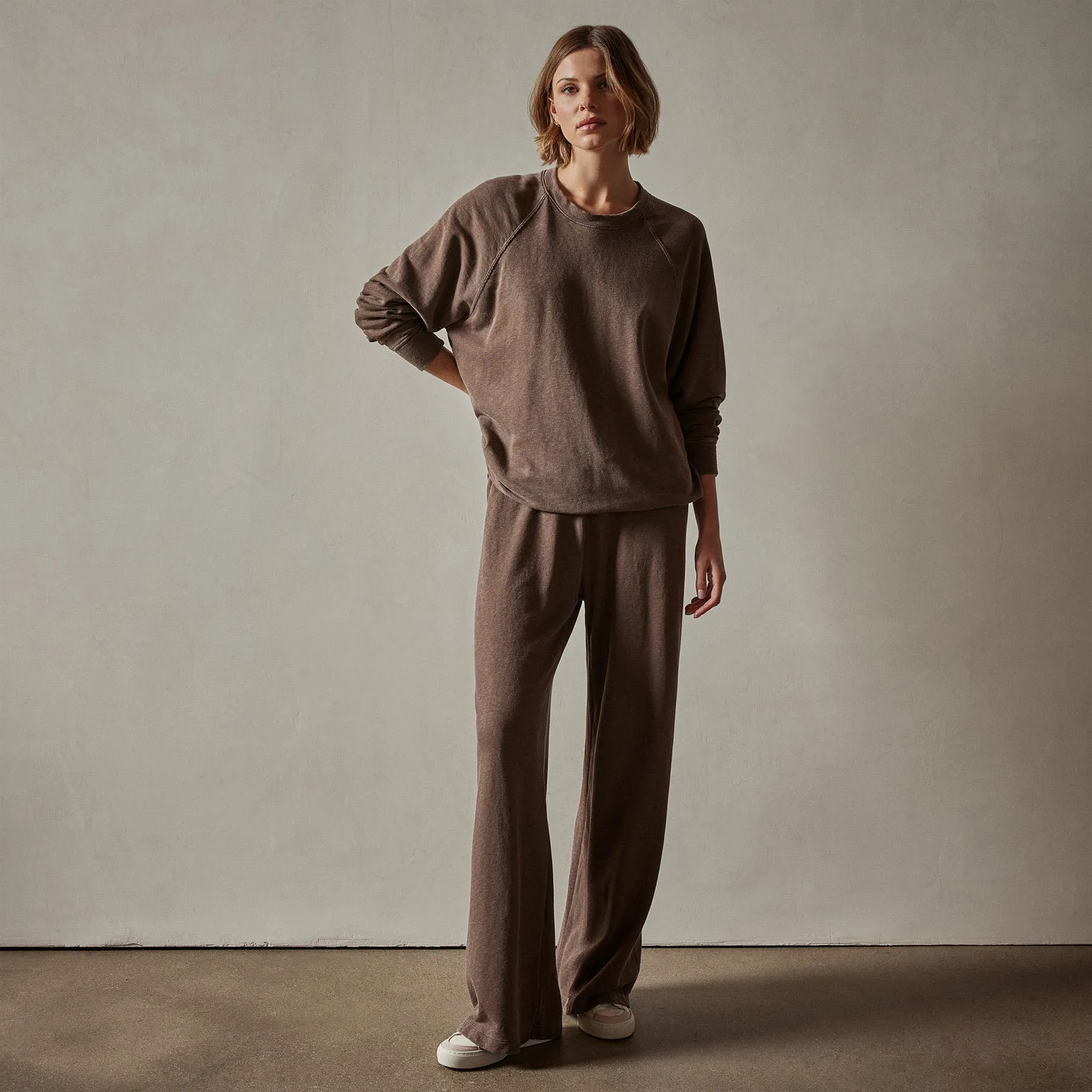 Vintage French Terry Relaxed Sweatshirt - Fox Pigment sold by James Perse product image thumbnail 2