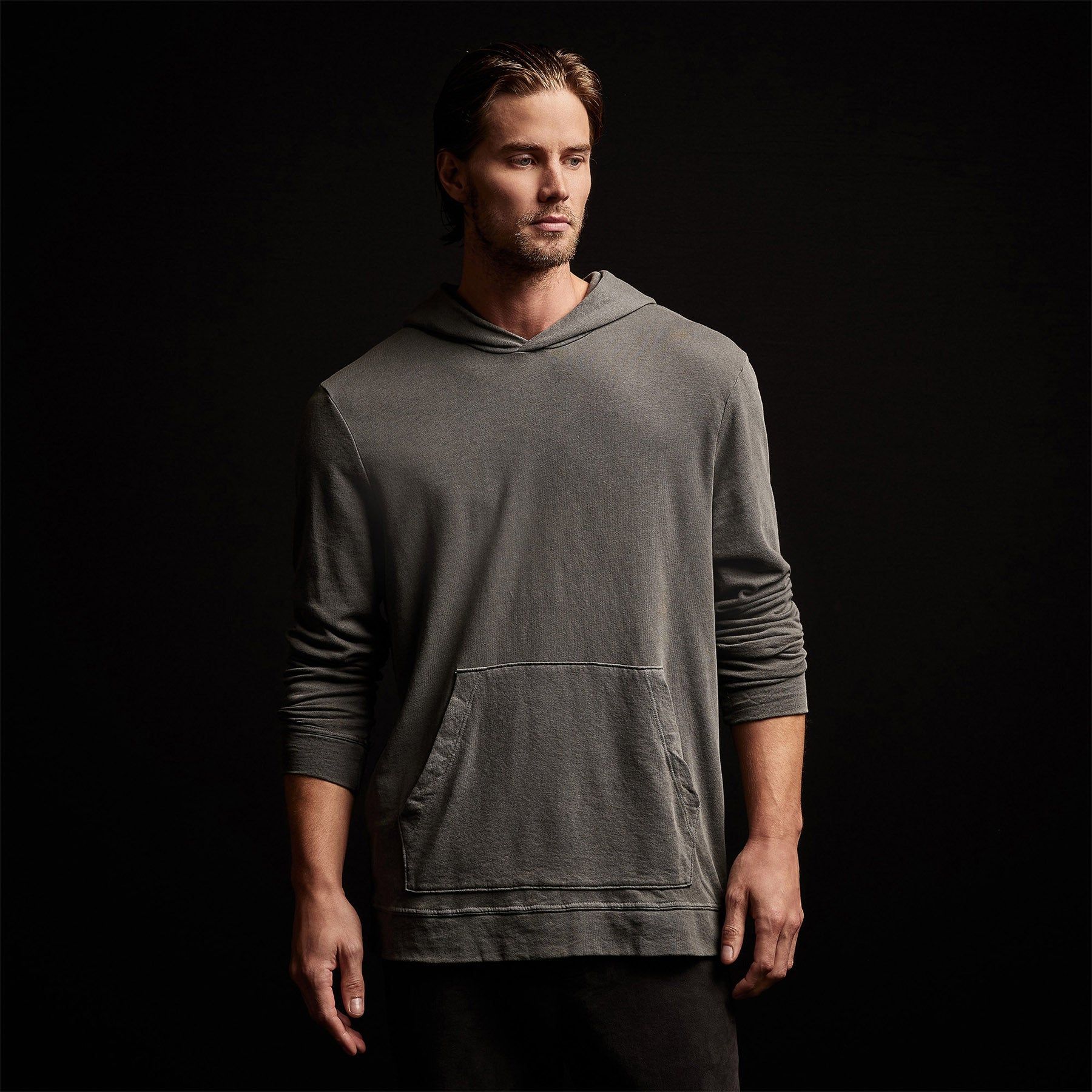 Vintage French Terry Hoodie - Jungle Pigment sold by James Perse