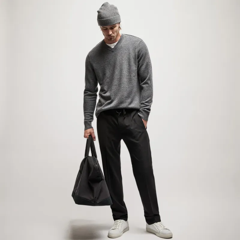 Cashmere V Neck Sweater - Flannel sold by James Perse