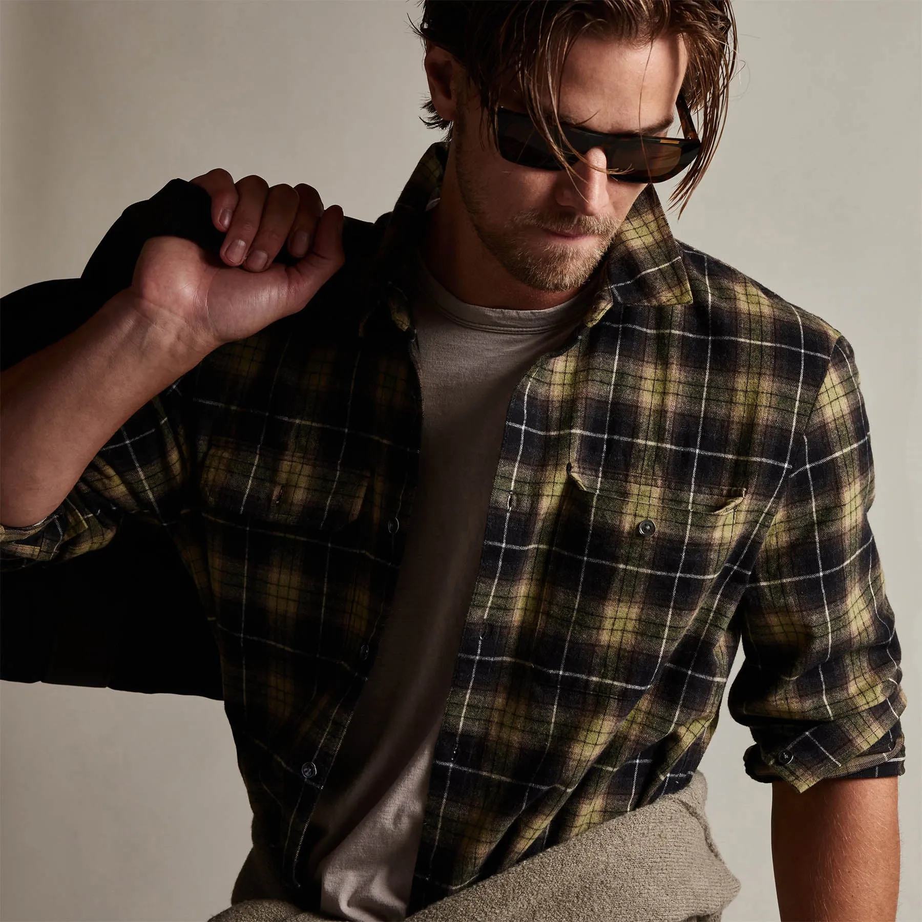 Plaid Flannel Shirt - Field sold by James Perse product image thumbnail 2