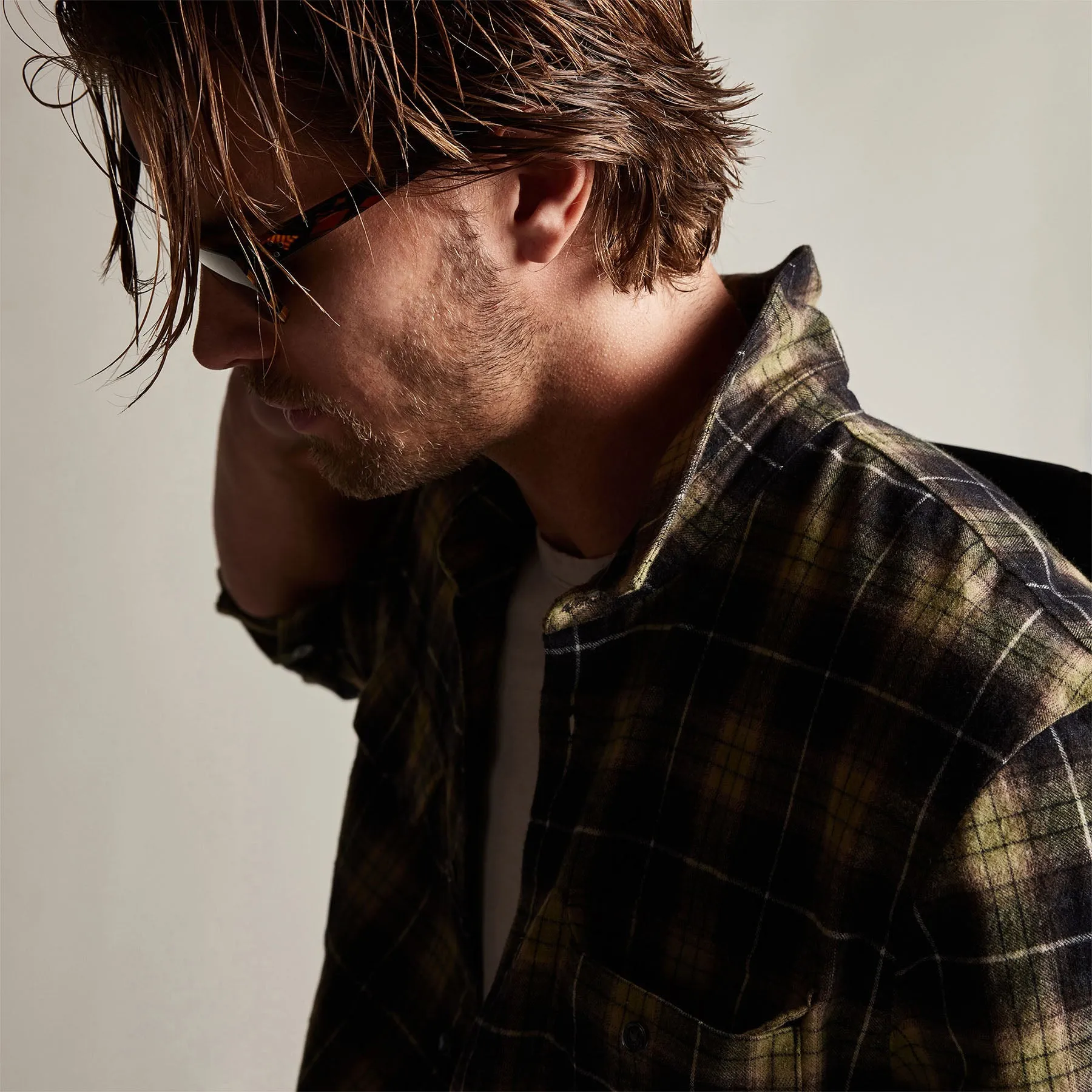 Plaid Flannel Shirt - Field sold by James Perse product image thumbnail 3