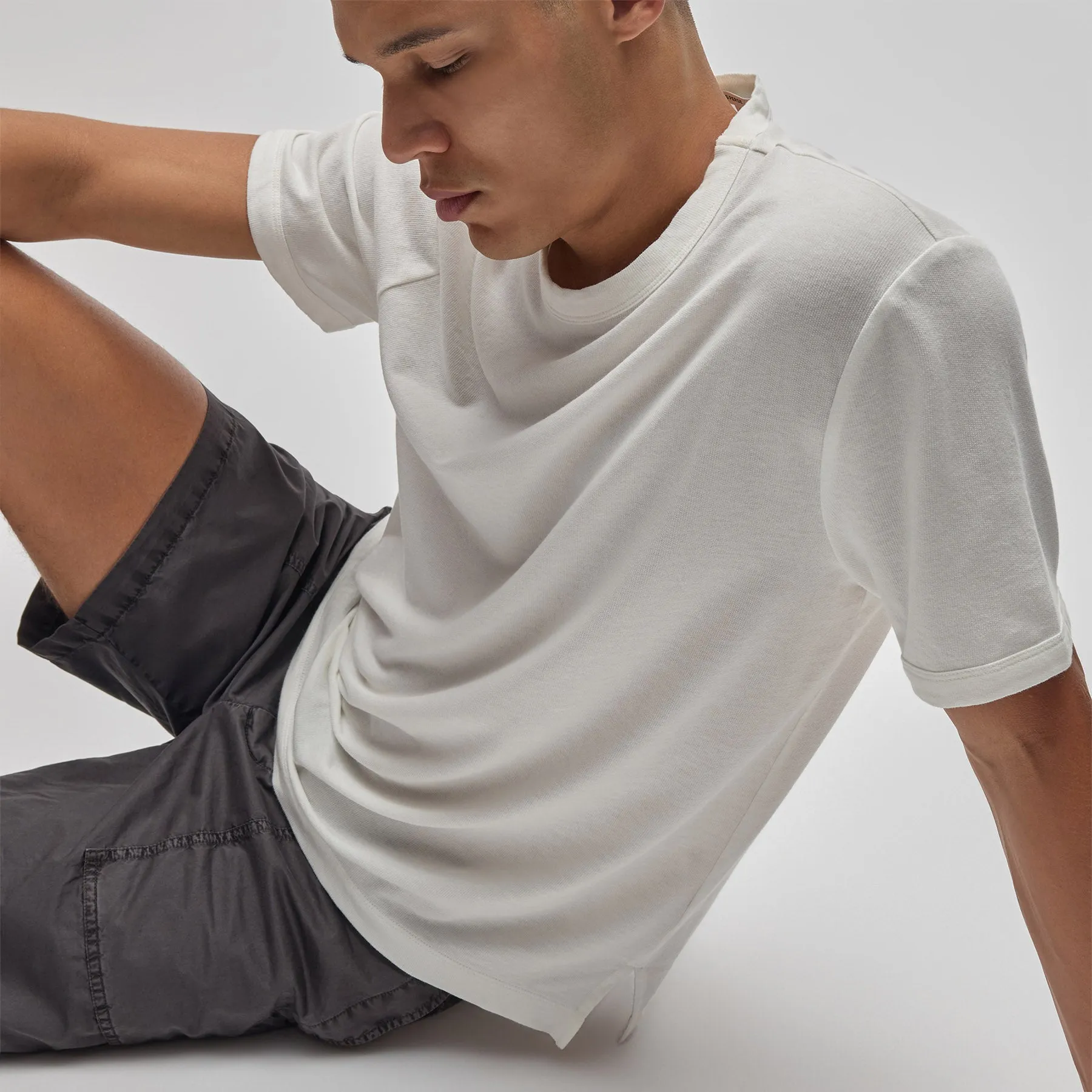 Lightweight French Terry Tee - Cotton sold by James Perse product image thumbnail 3