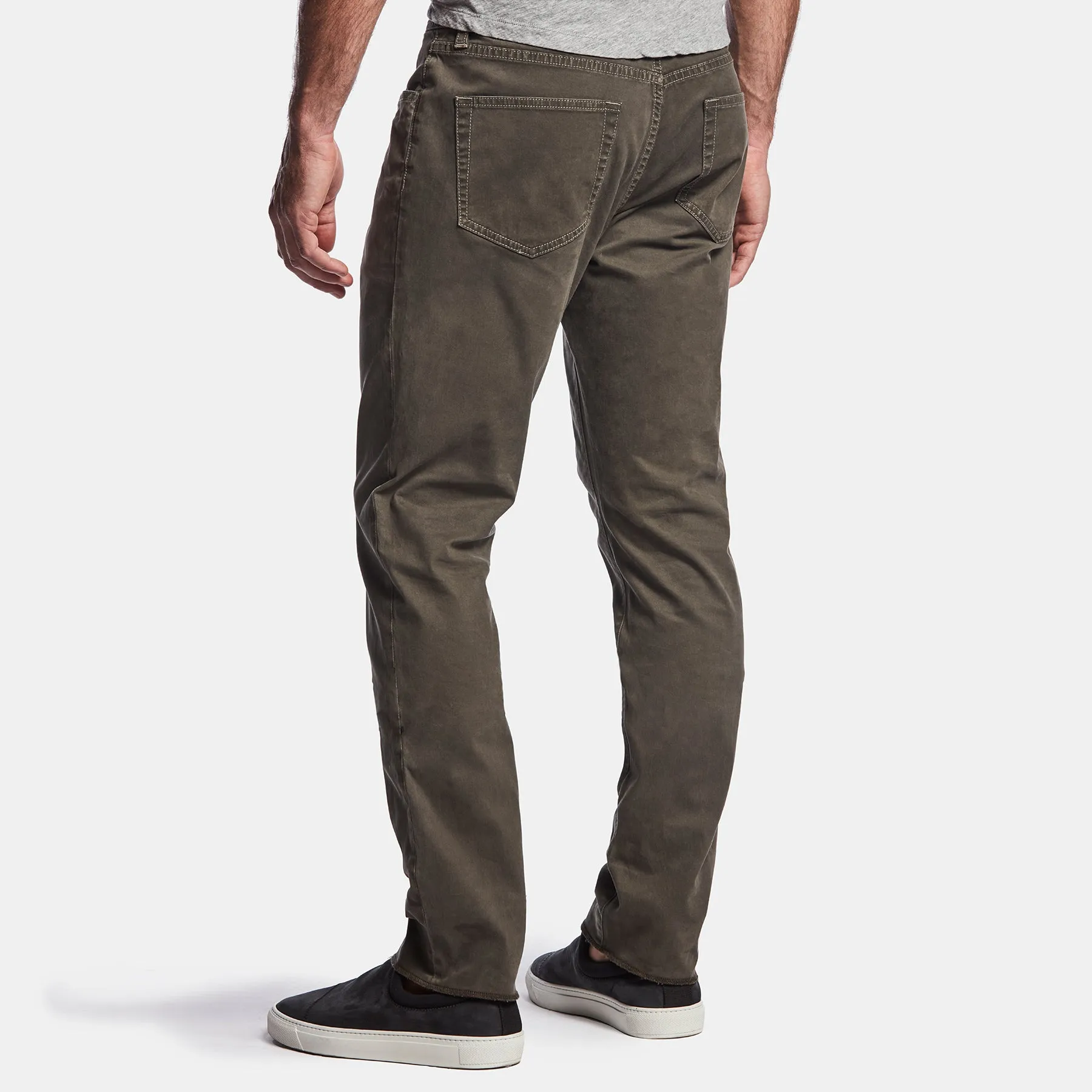 Brushed Twill 5 Pocket Pant - Tent Pigment sold by James Perse product image thumbnail 3