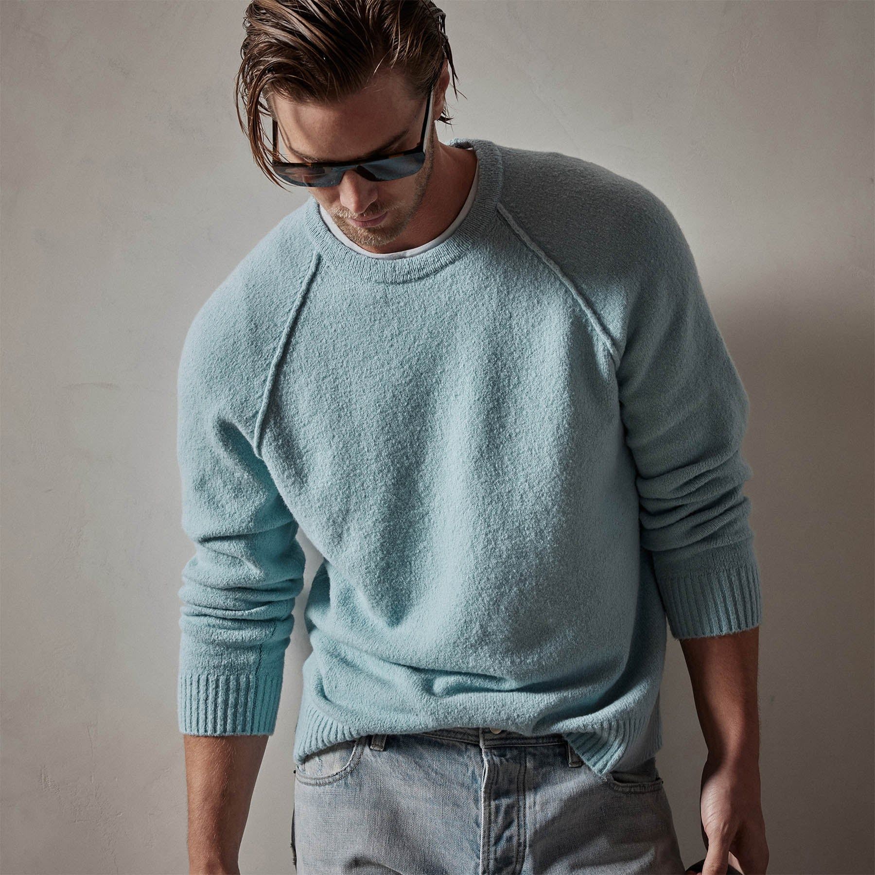 Bayshore Cashmere Sweater - Baby Blue sold by James Perse