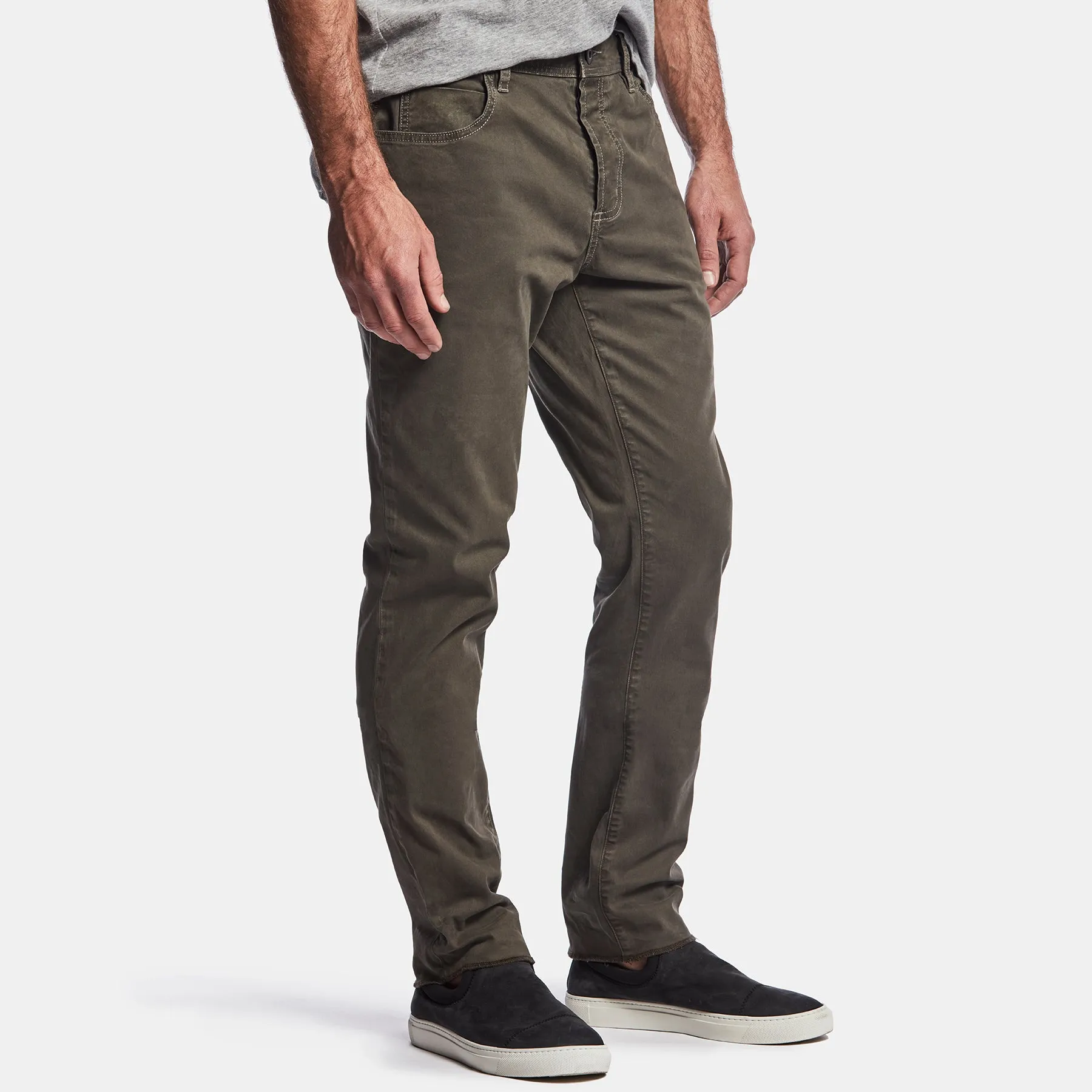 Brushed Twill 5 Pocket Pant - Tent Pigment sold by James Perse product image thumbnail 2
