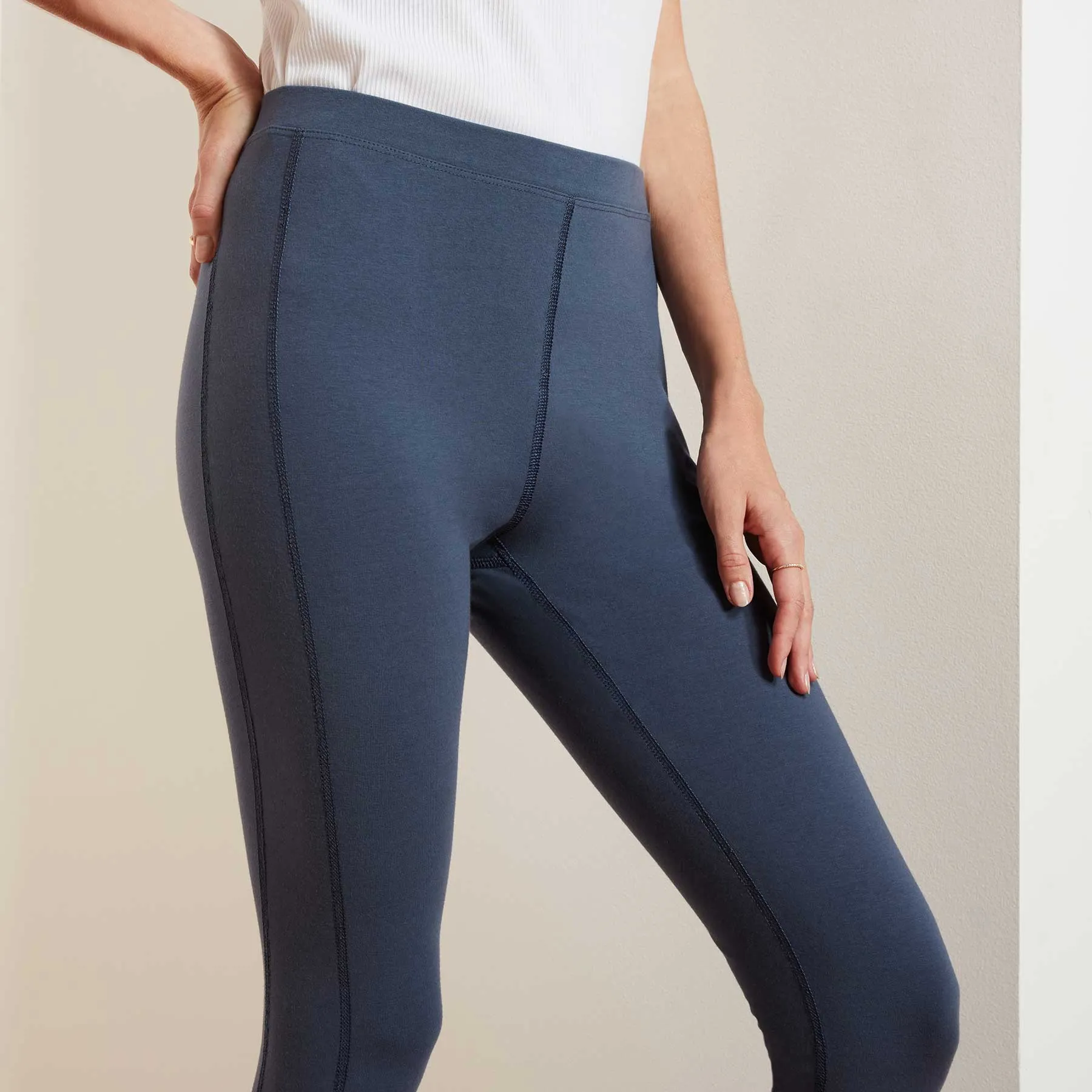 Seamed Lounge Legging - Adriatic sold by James Perse product image thumbnail 2