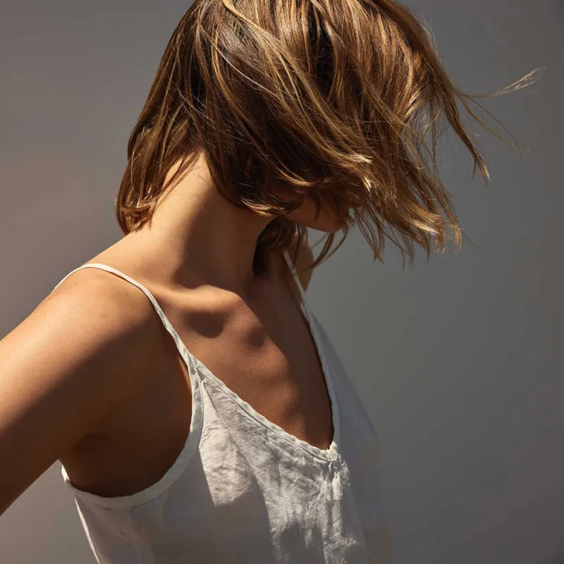 Surfside Linen Cami - Everest White Pigment sold by James Perse