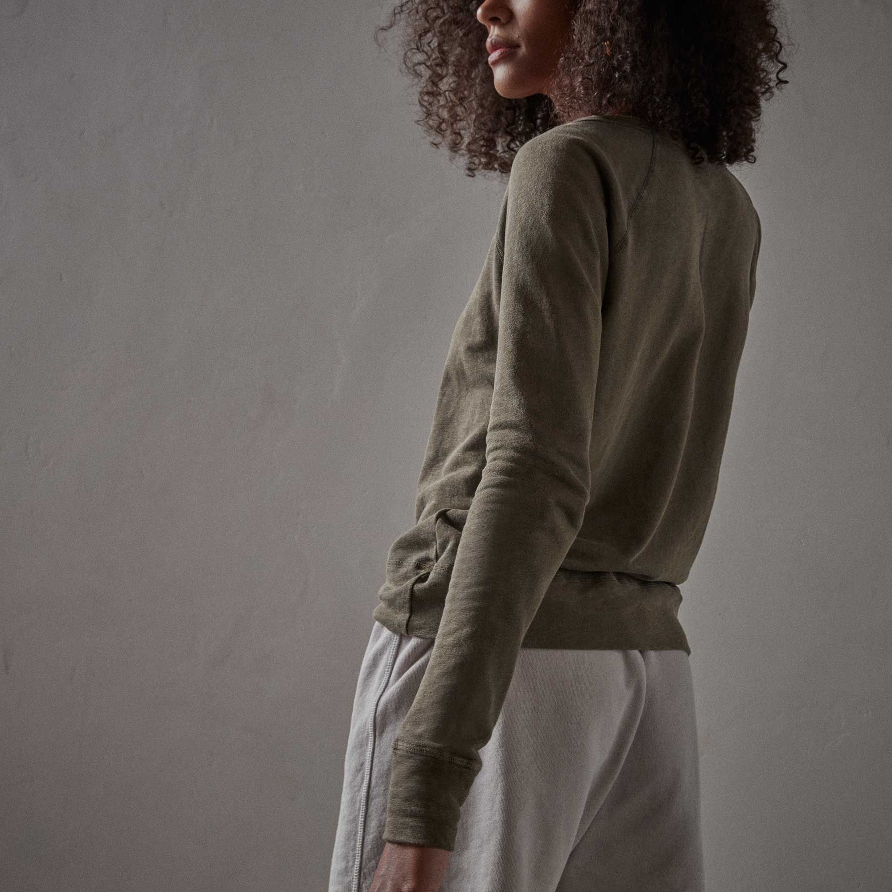 Vintage French Terry Sweatshirt - Old Whiskey Pigment sold by James Perse product image thumbnail 4