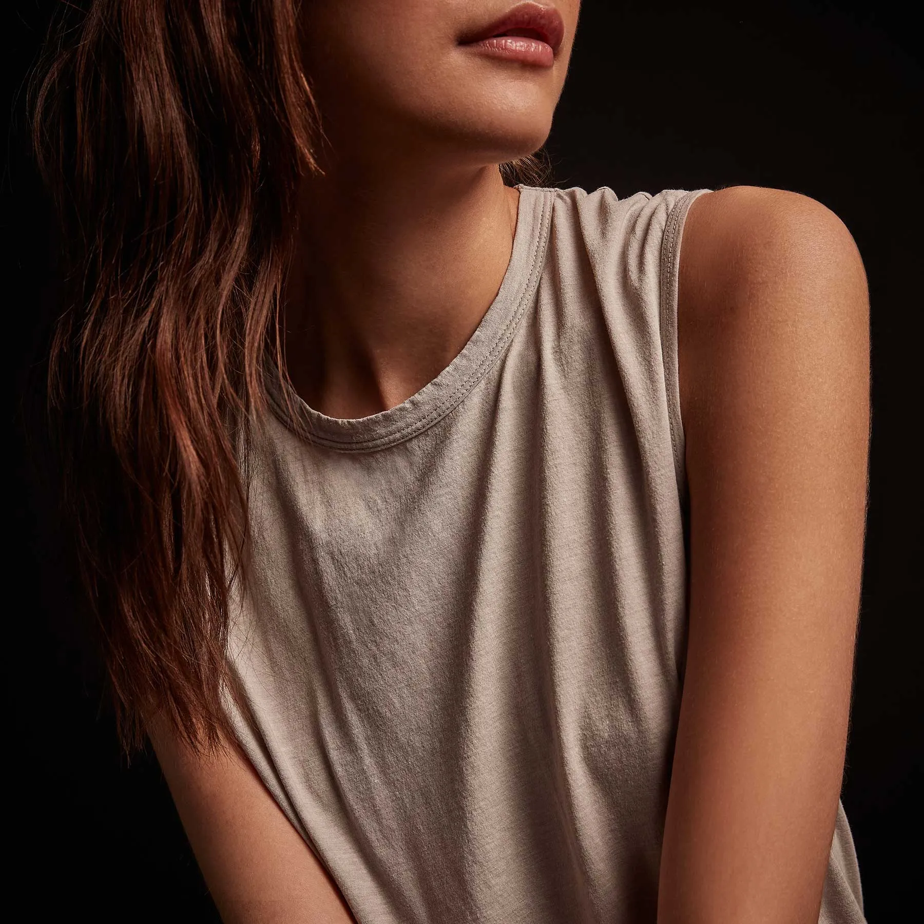 Melange Jersey Muscle Tank - Dapple sold by James Perse product image thumbnail 3