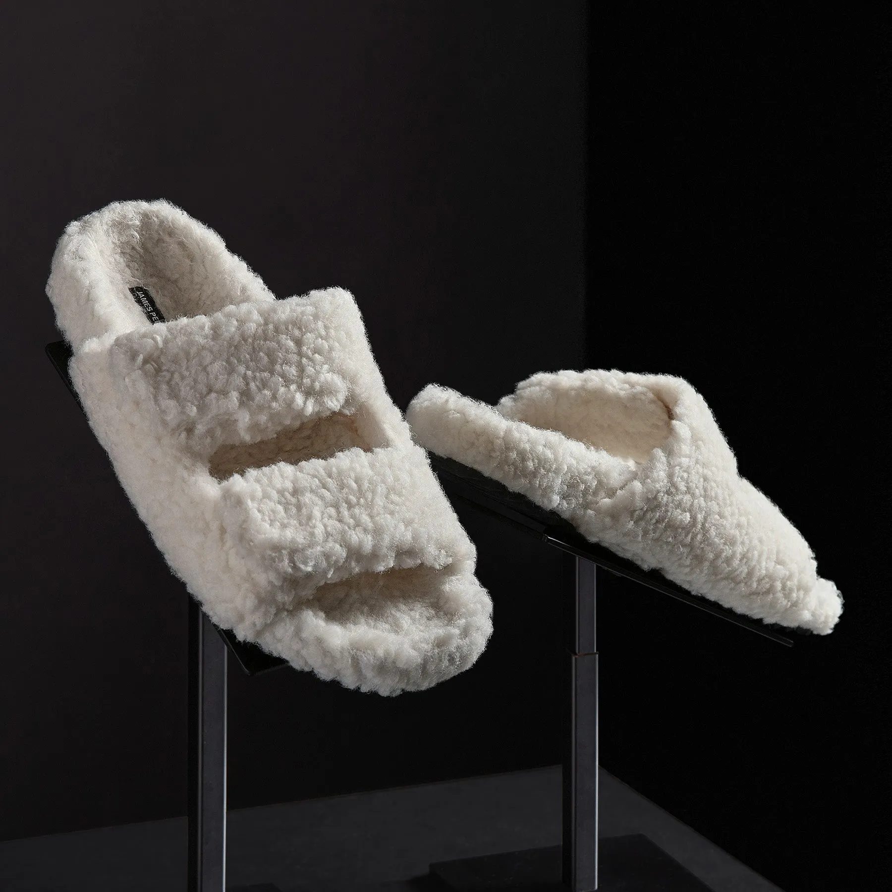 Women's Double Strap Shearling Slide - Ivory sold by James Perse product image thumbnail 2