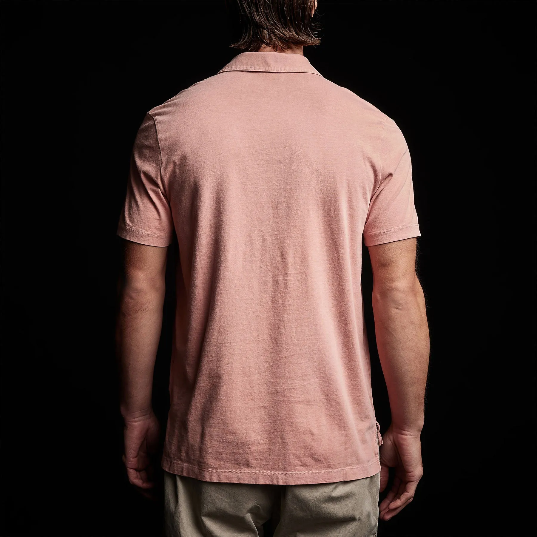 Sueded Jersey Polo - Spritz Pigment sold by James Perse product image thumbnail 4