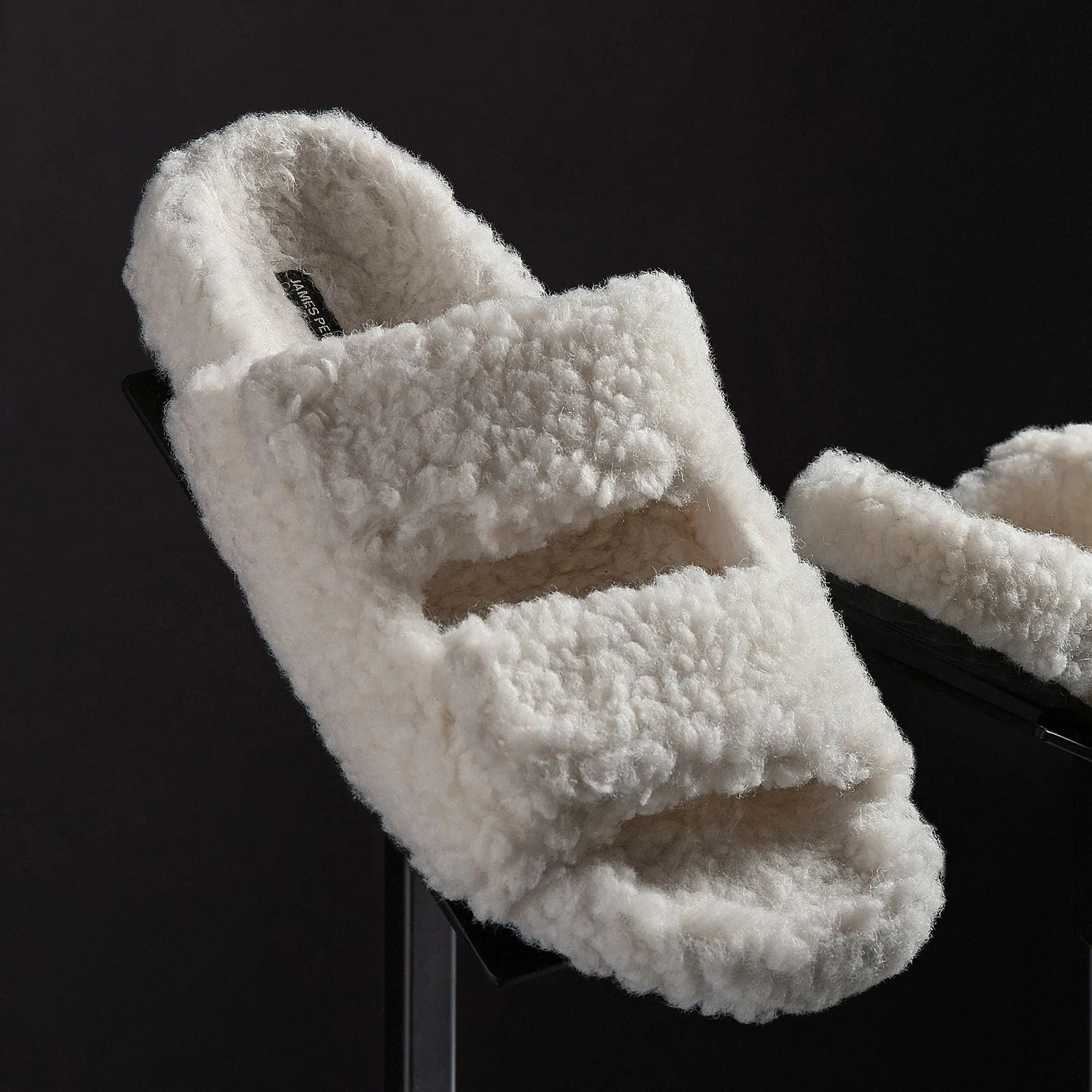 Women's Double Strap Shearling Slide - Ivory sold by James Perse product image thumbnail 3