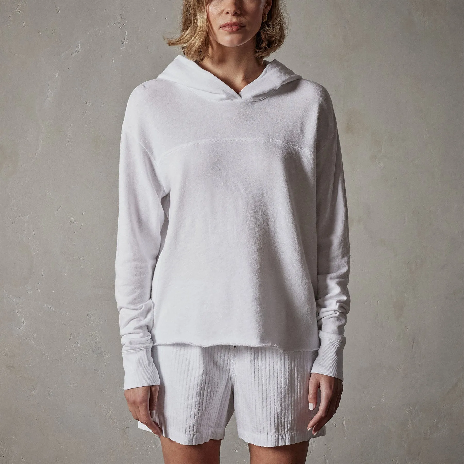 Hooded Sweat Top - White sold by James Perse product image thumbnail 4