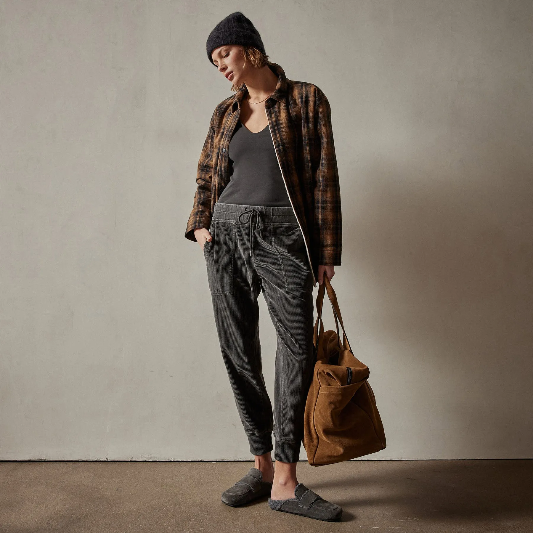 Corduroy Utility Pant - Magma Pigment sold by James Perse