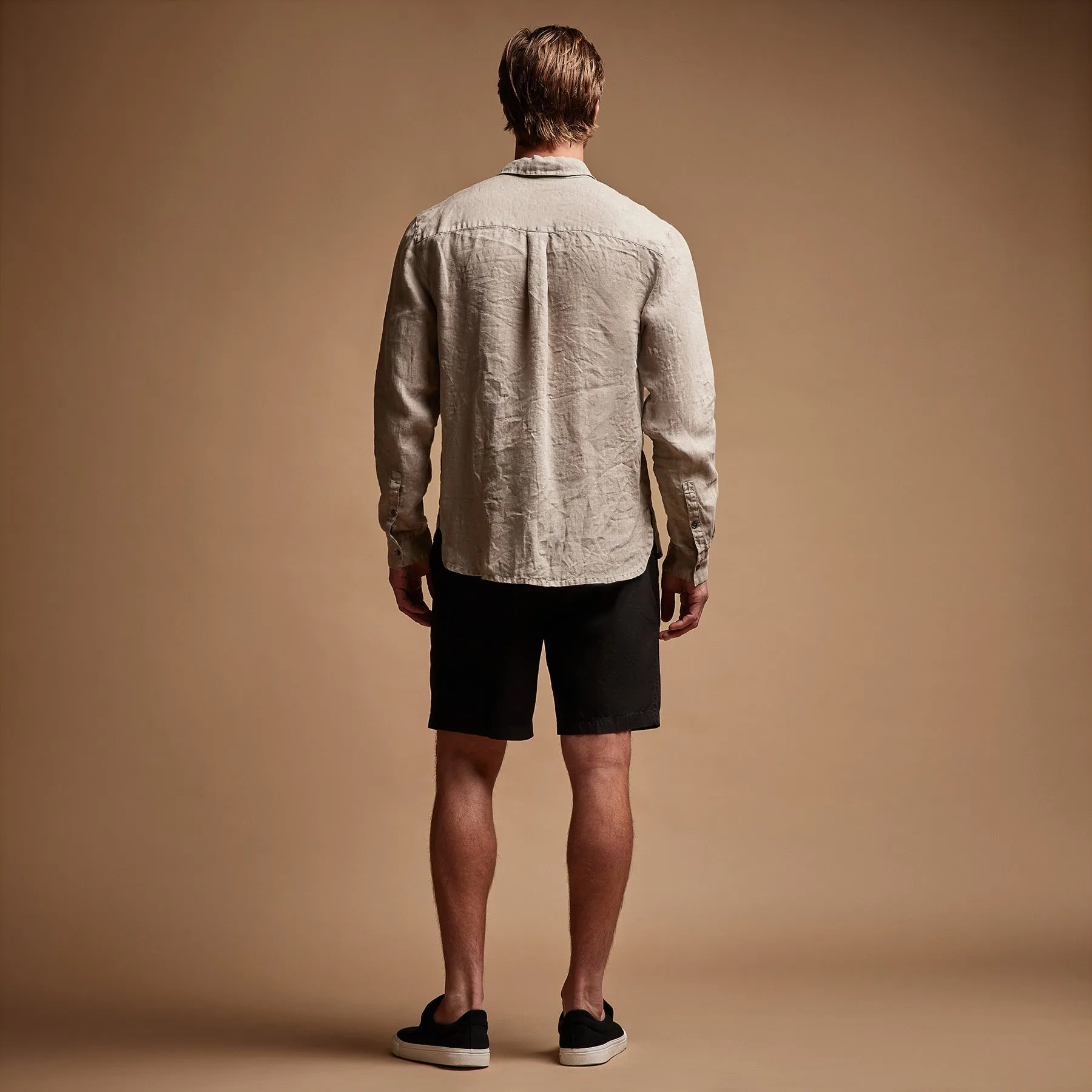 Lightweight Linen Shirt - Mineral Pigment sold by James Perse product image thumbnail 4