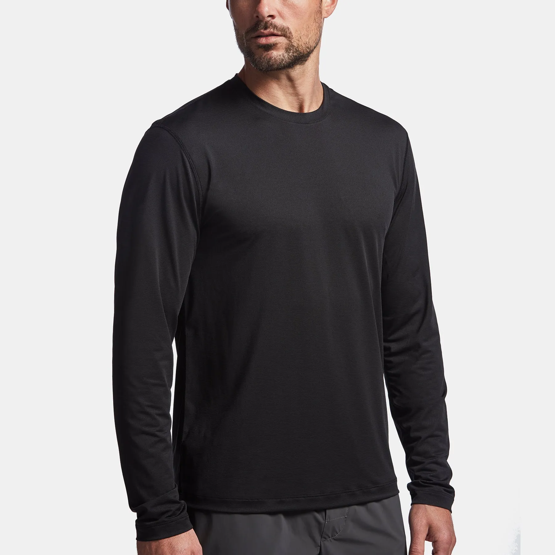 Perforated Performance Crew - Black sold by James Perse product image thumbnail 2