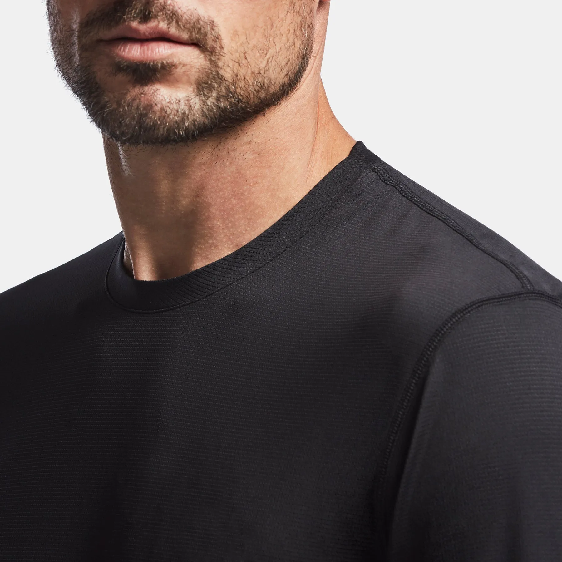 Perforated Performance Crew - Black sold by James Perse product image thumbnail 4