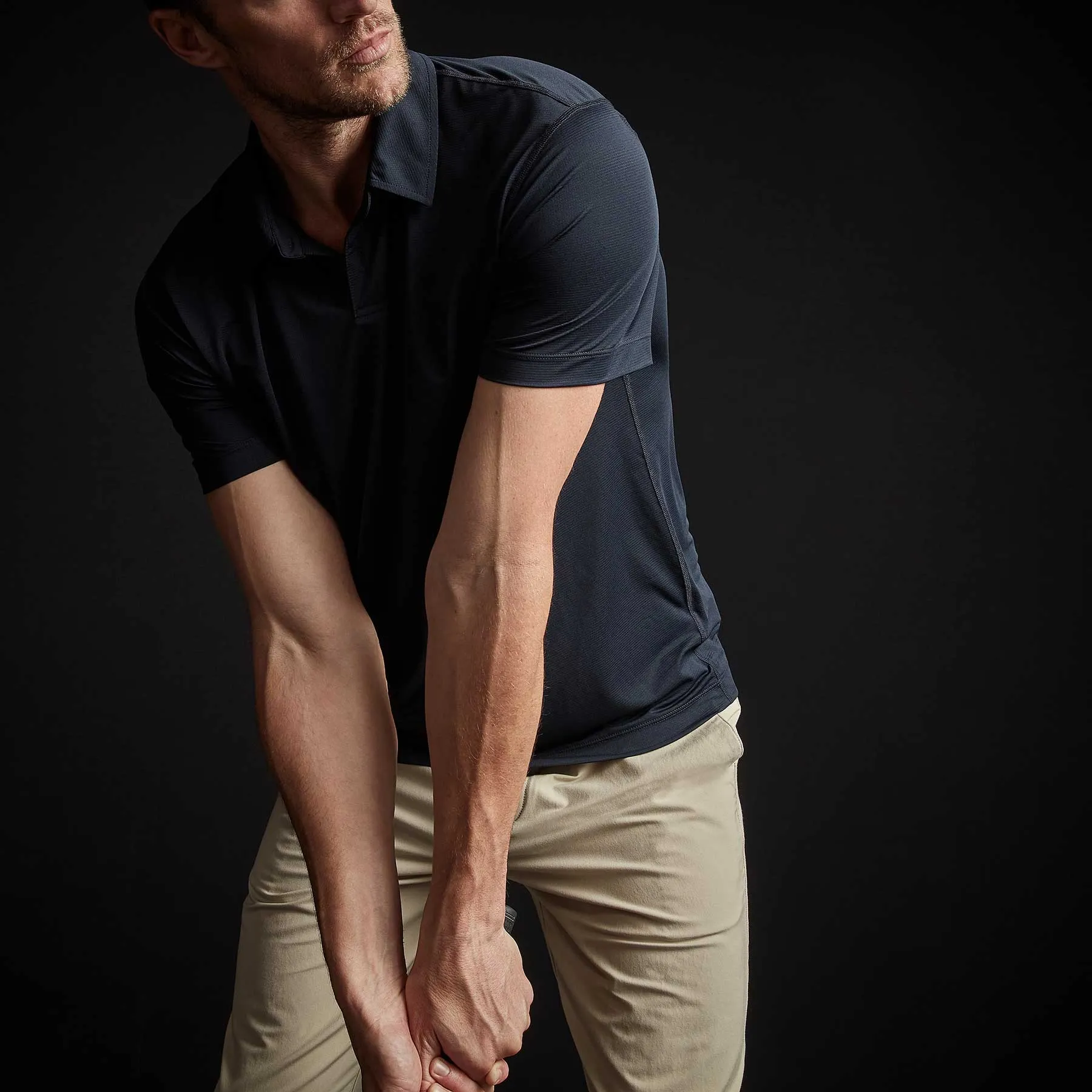 Performance Knit Polo - Deep sold by James Perse product image thumbnail 3