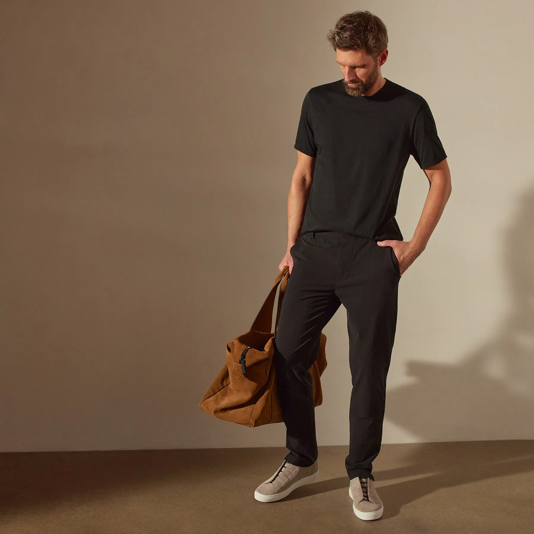 Luxe Lotus Jersey Tee - Black sold by James Perse product image thumbnail 2