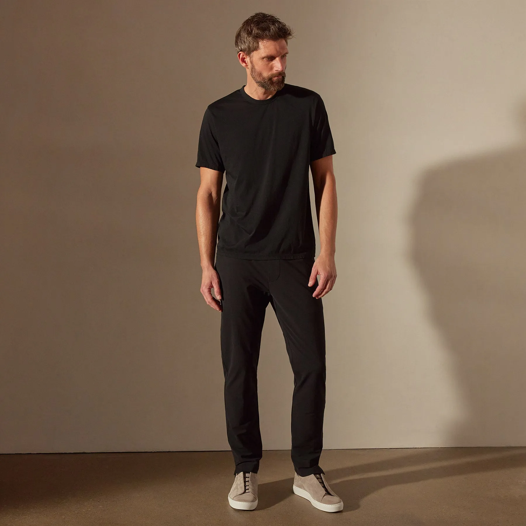 Luxe Lotus Jersey Tee - Black sold by James Perse product image thumbnail 3