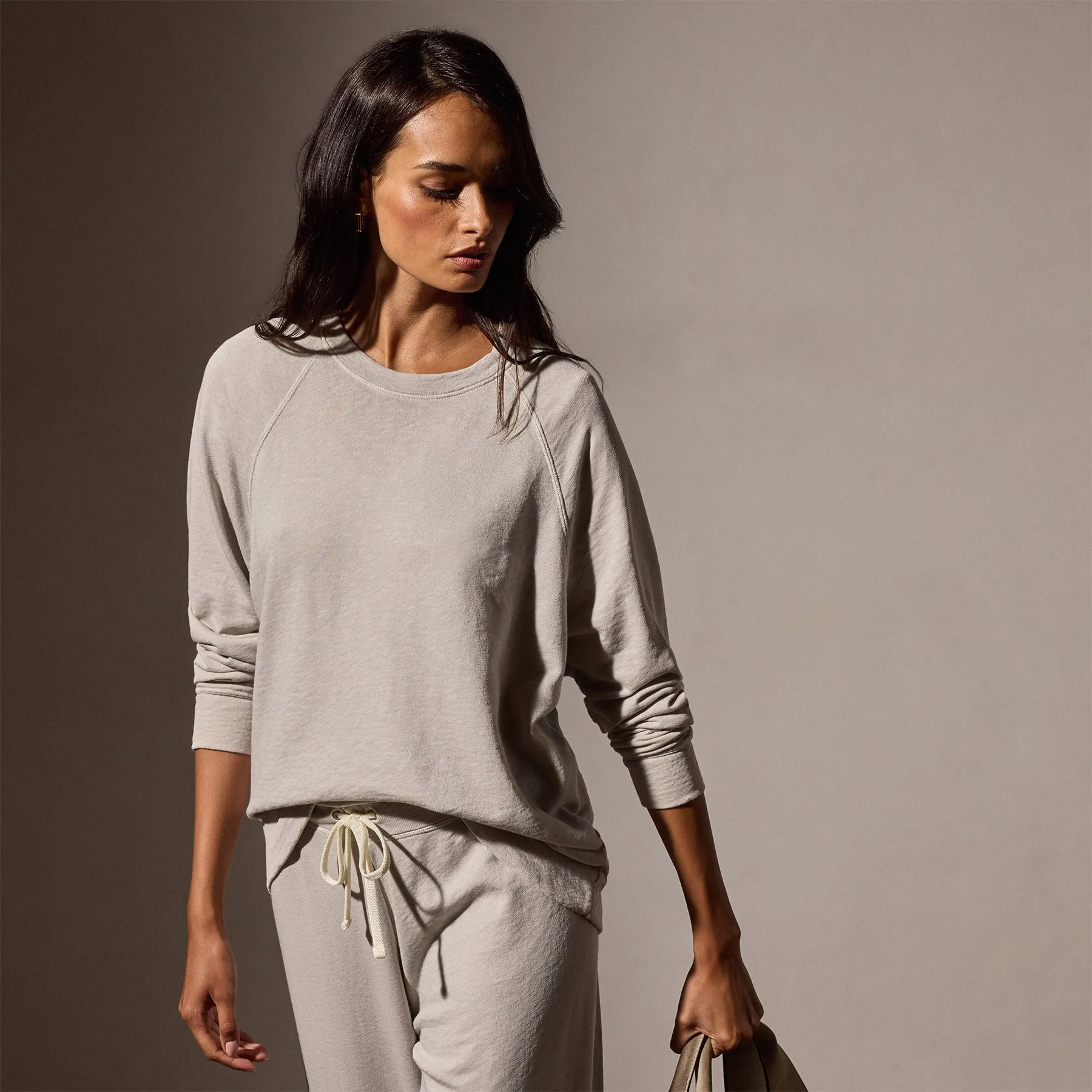 Vintage French Terry Relaxed Sweatshirt - Salt Pigment sold by James Perse product image thumbnail 2