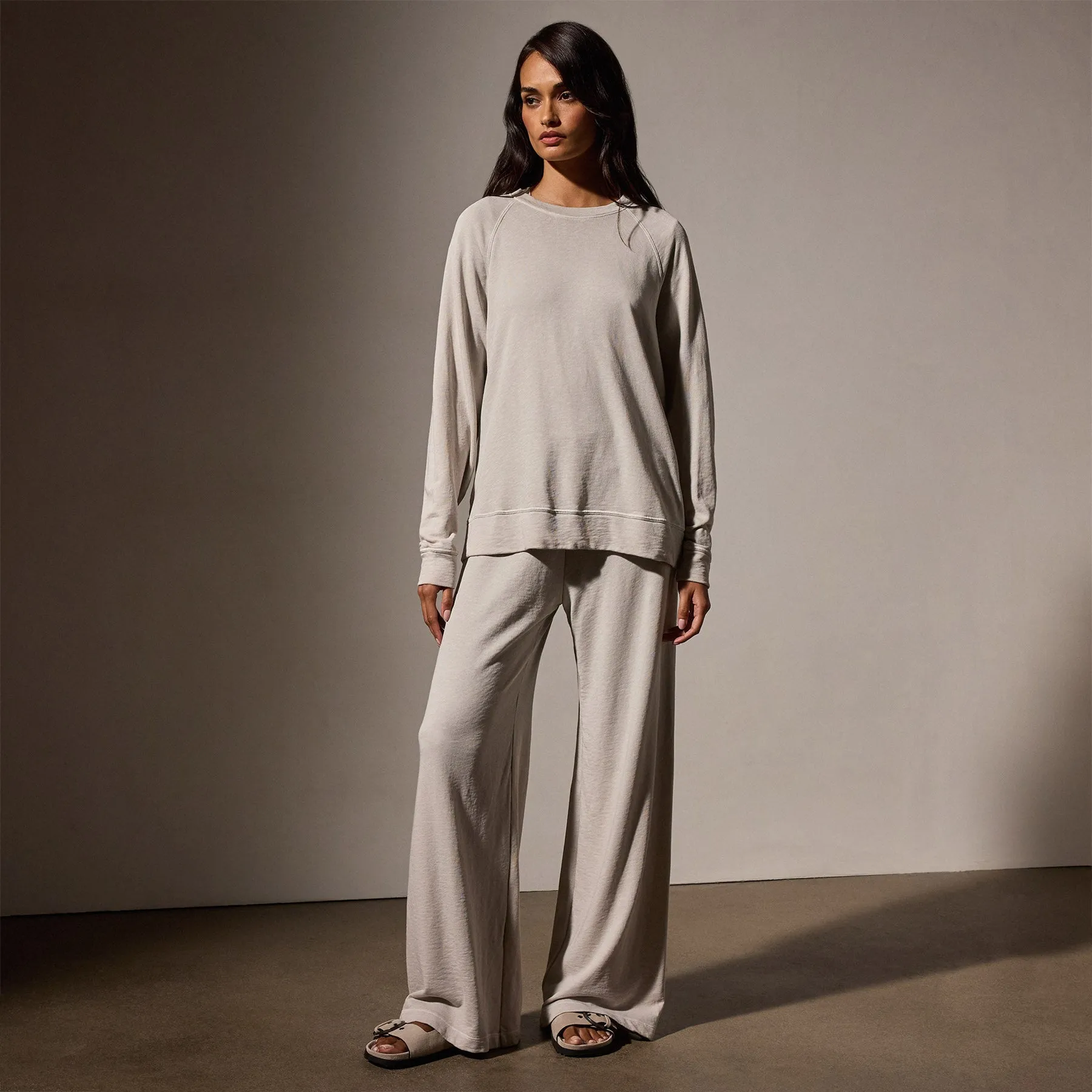 Vintage French Terry Relaxed Sweatshirt - Salt Pigment sold by James Perse product image thumbnail 3