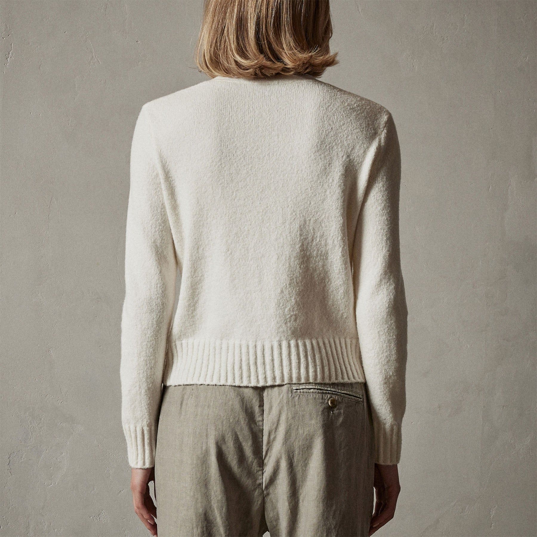 Cotton Cashmere Cardigan - Ivory sold by James Perse product image thumbnail 5