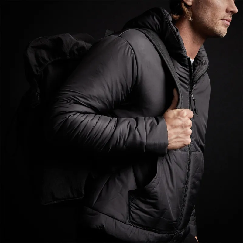 Hooded Puffer - Black sold by James Perse