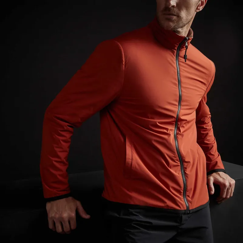 Fleece Lined Zip Up Jacket - Flame sold by James Perse