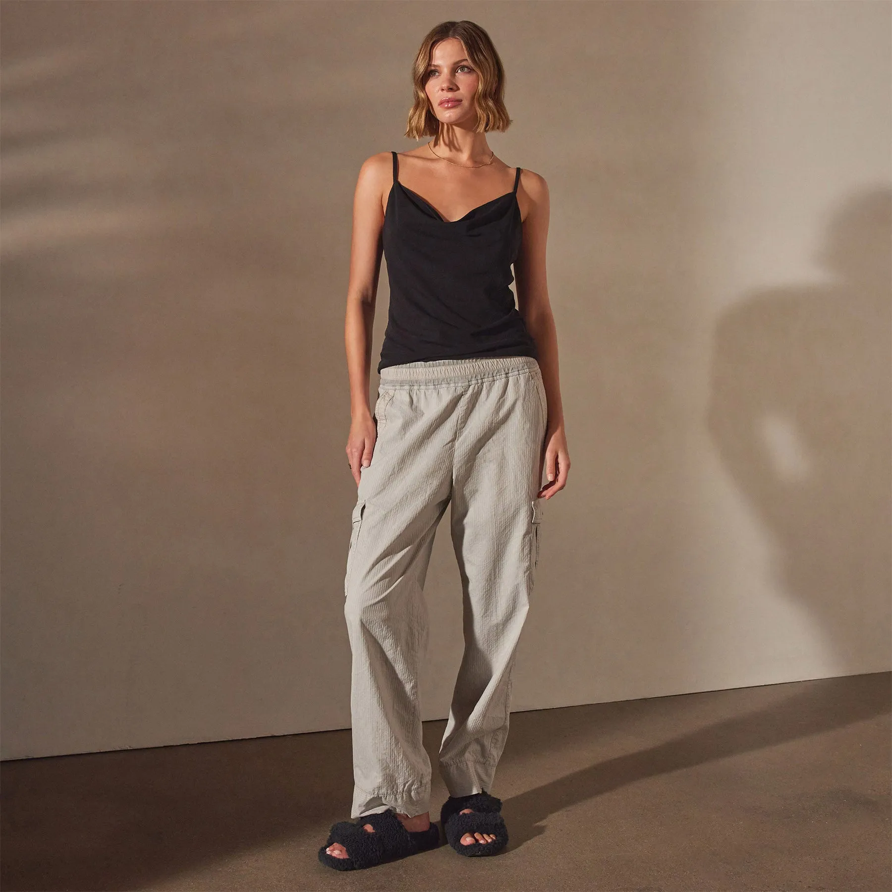 Seersucker Cargo Pant - Salt Pigment sold by James Perse product image thumbnail 4