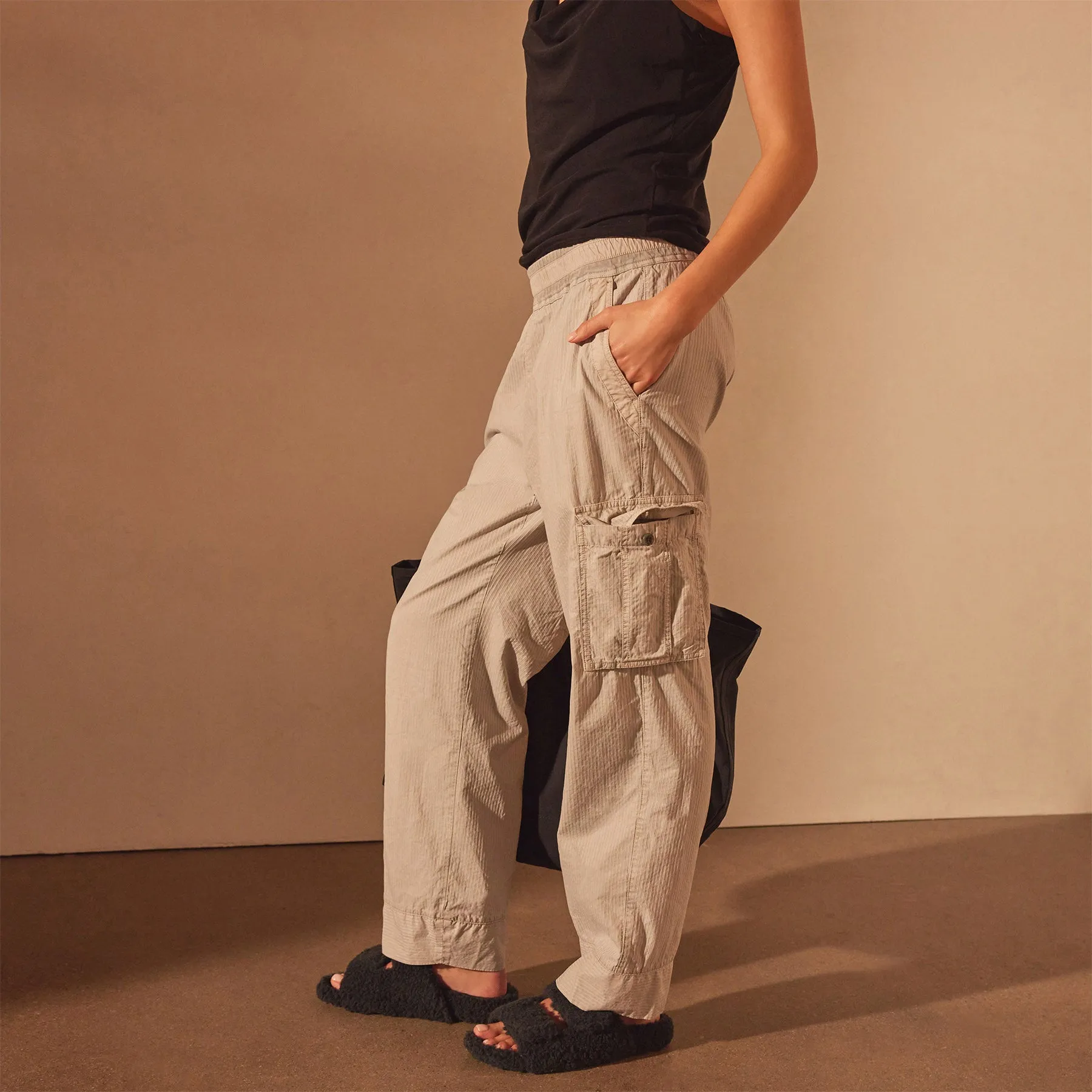 Seersucker Cargo Pant - Salt Pigment sold by James Perse product image thumbnail 2