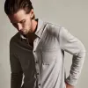 Clean Finish Jersey Shirt - Fog sold by James Perse
