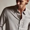 Clean Finish Jersey Shirt - Fog sold by James Perse