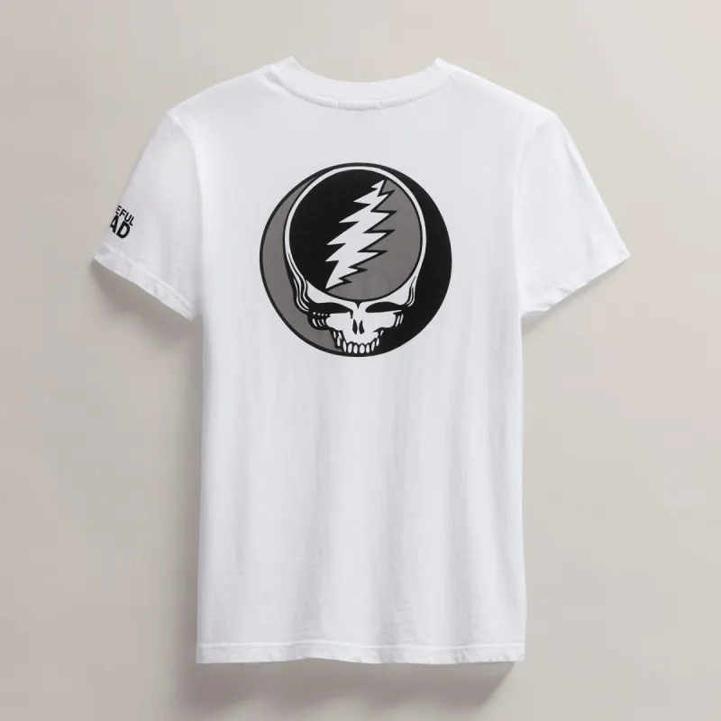Women's Grateful Dead Short Sleeve - White/Black sold by James Perse