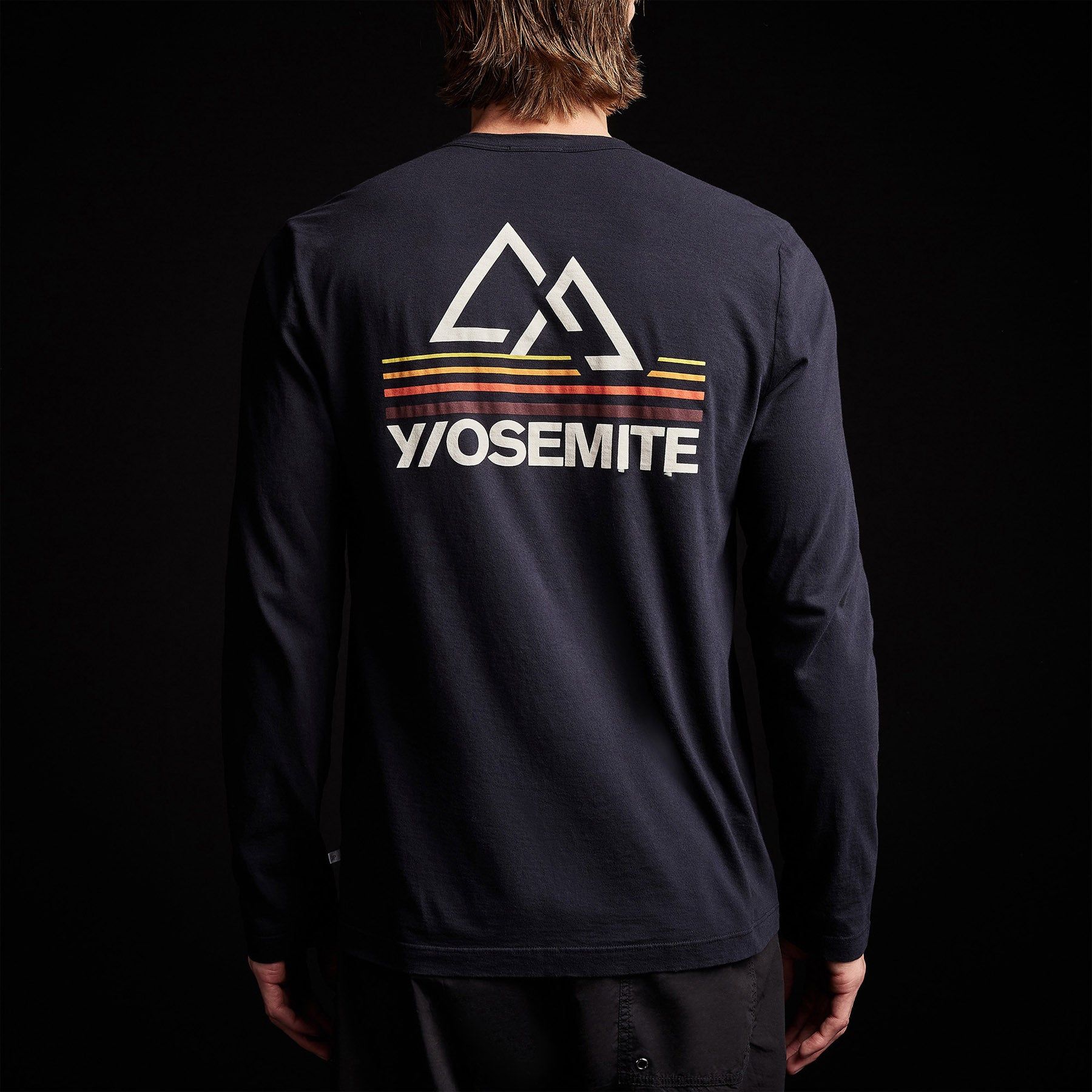 Long Sleeve Retro Stripe Graphic - Deep sold by James Perse product image thumbnail 4