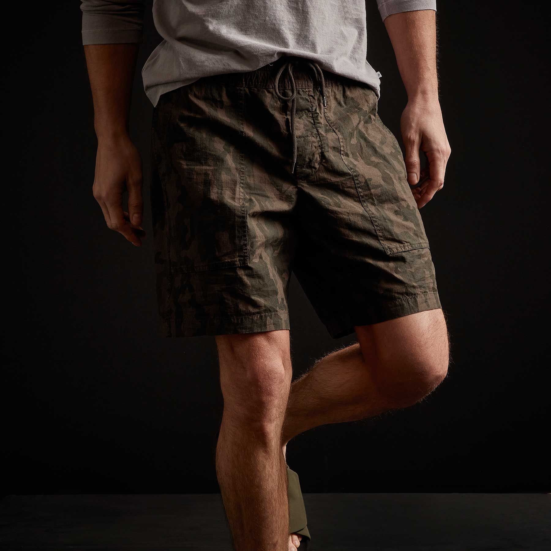 Camo Trouser Short - Black Forest Pigment sold by James Perse product image thumbnail 2