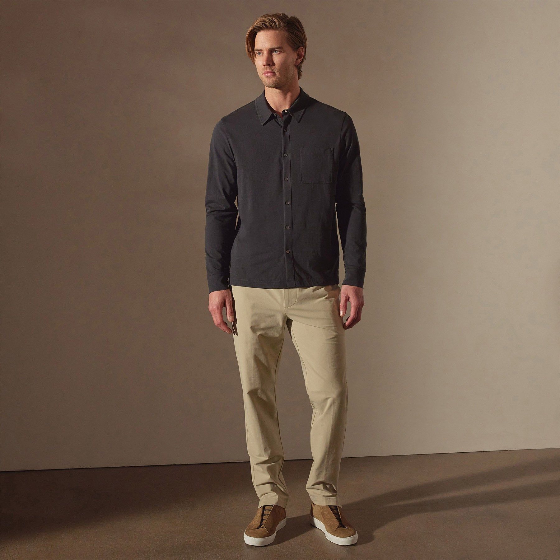 Clean Finish Jersey Shirt - Magma sold by James Perse product image thumbnail 4