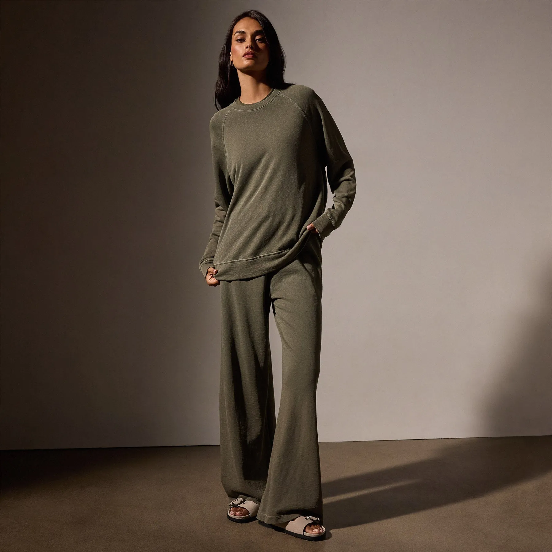 Vintage French Terry Relaxed Sweatshirt - Trooper Pigment sold by James Perse product image thumbnail 3