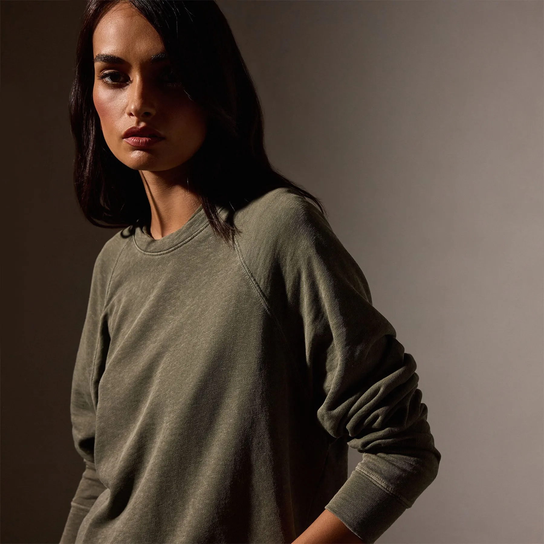 Vintage French Terry Relaxed Sweatshirt - Trooper Pigment sold by James Perse product image thumbnail 2