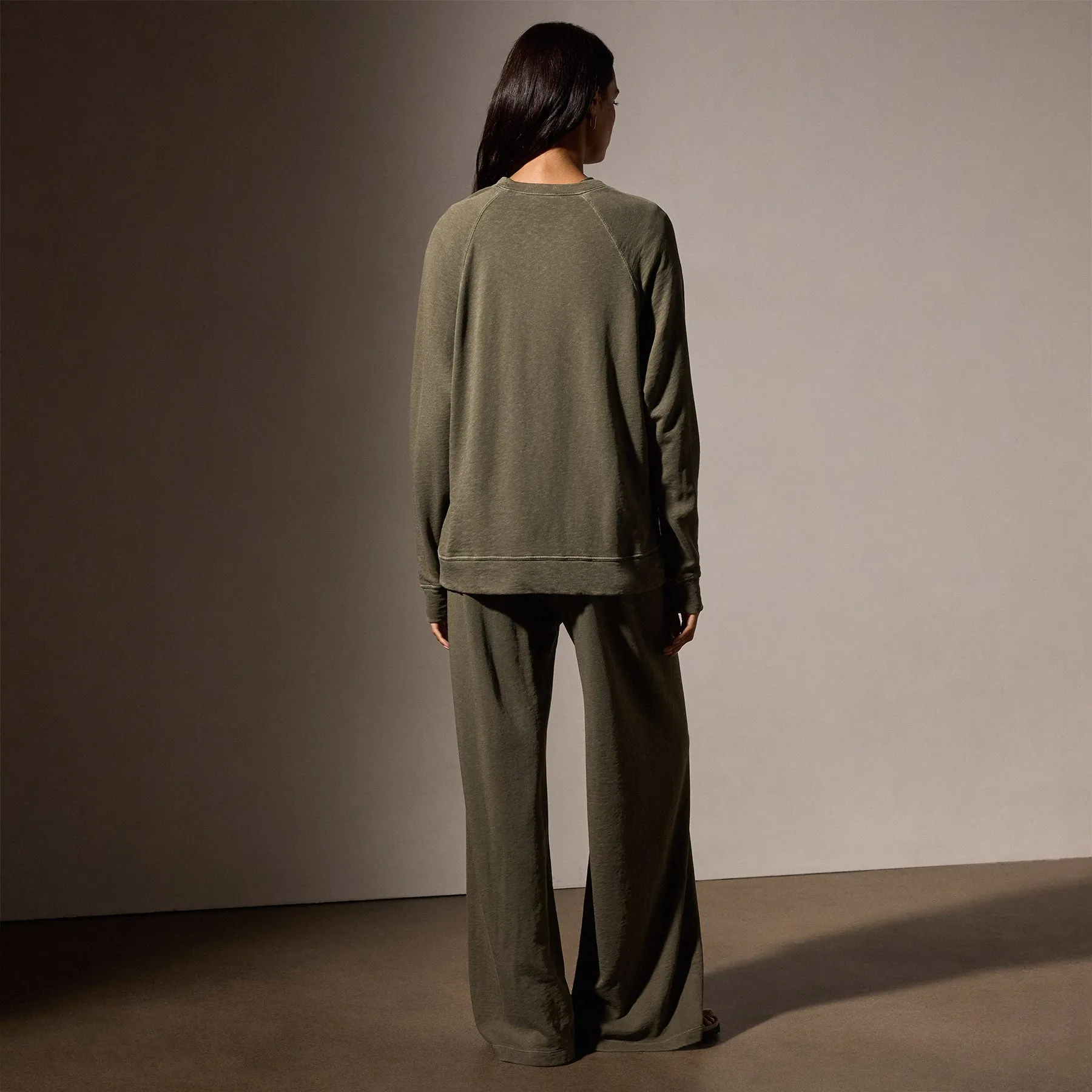 Vintage French Terry Relaxed Sweatshirt - Trooper Pigment sold by James Perse product image thumbnail 4