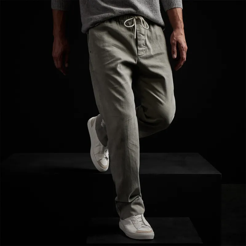 Cotton Twill Work Trouser - Concrete Pigment sold by James Perse