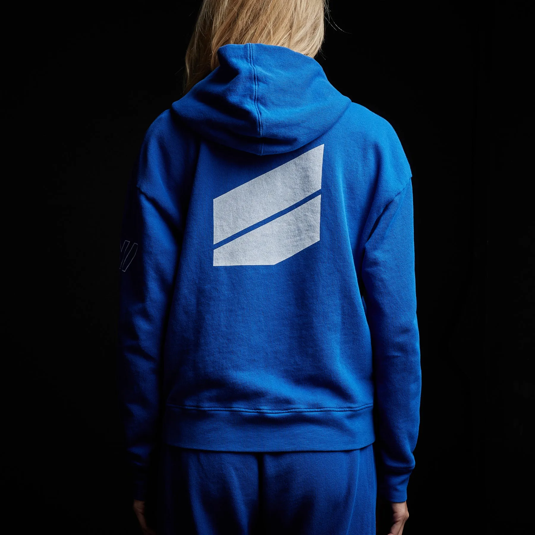 Graphic Pullover Hoodie - Royal Blue/White sold by James Perse product image thumbnail 4