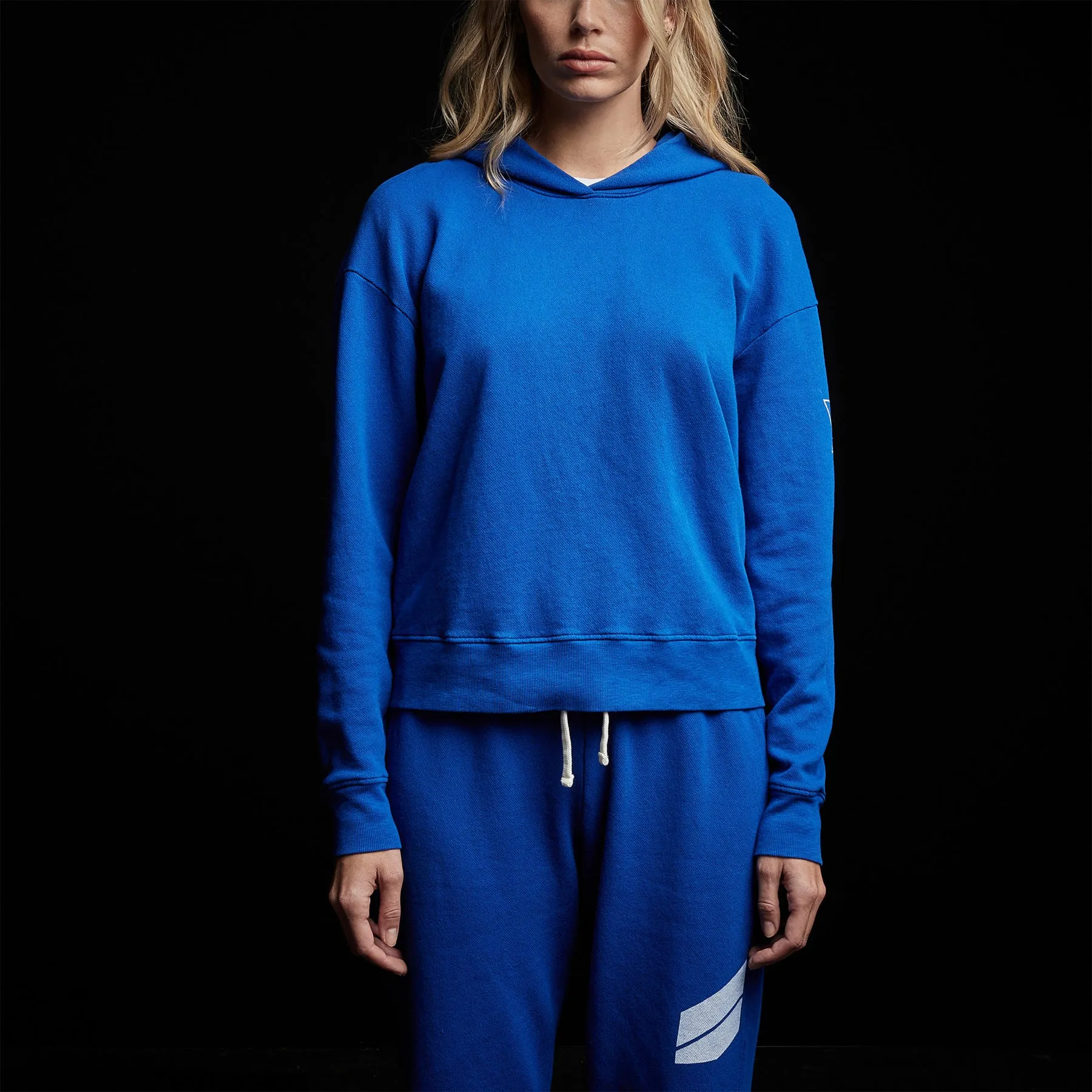Graphic Pullover Hoodie - Royal Blue/White sold by James Perse product image thumbnail 3