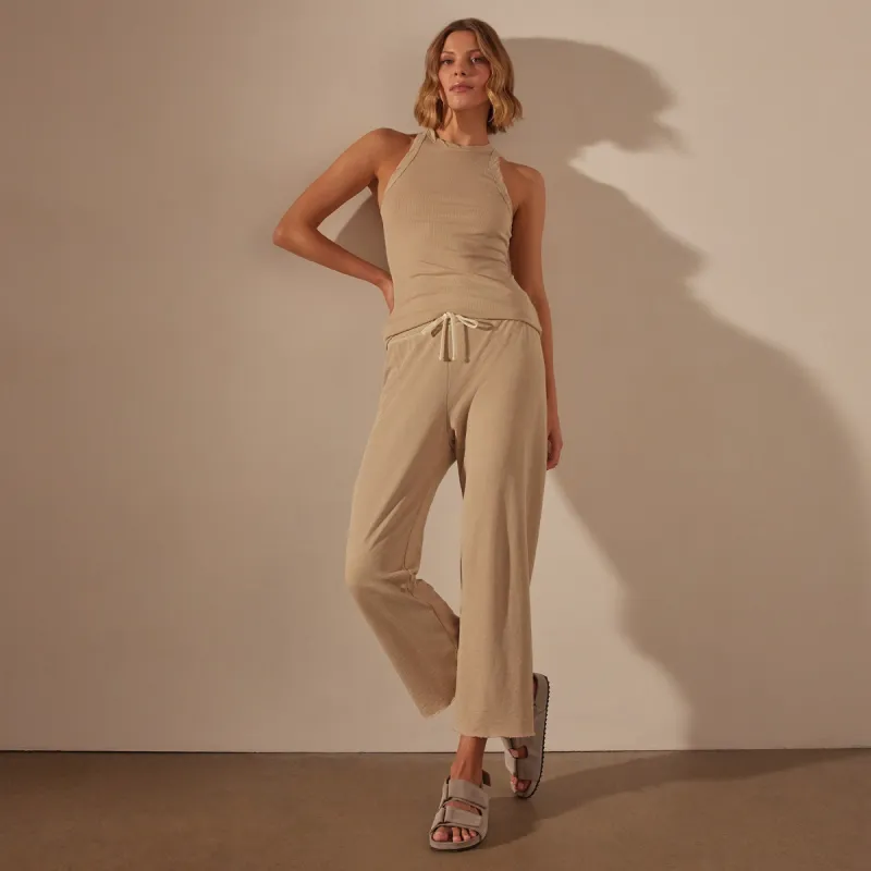 Vintage French Terry Cutoff Sweatpant - Sand Dune Pigment sold by James Perse