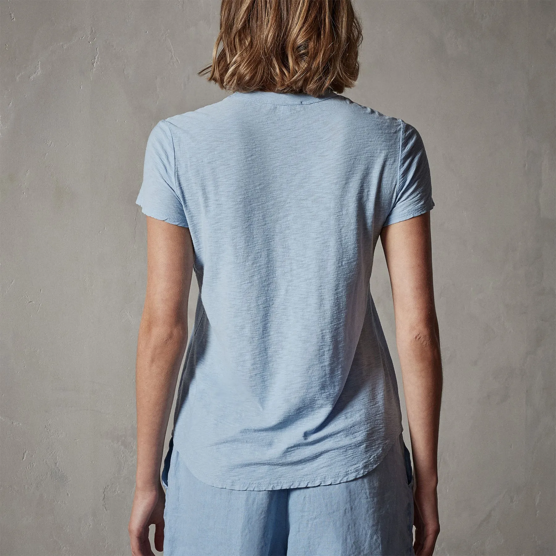 Sheer Slub Crew Neck Tee - Delta sold by James Perse product image thumbnail 4