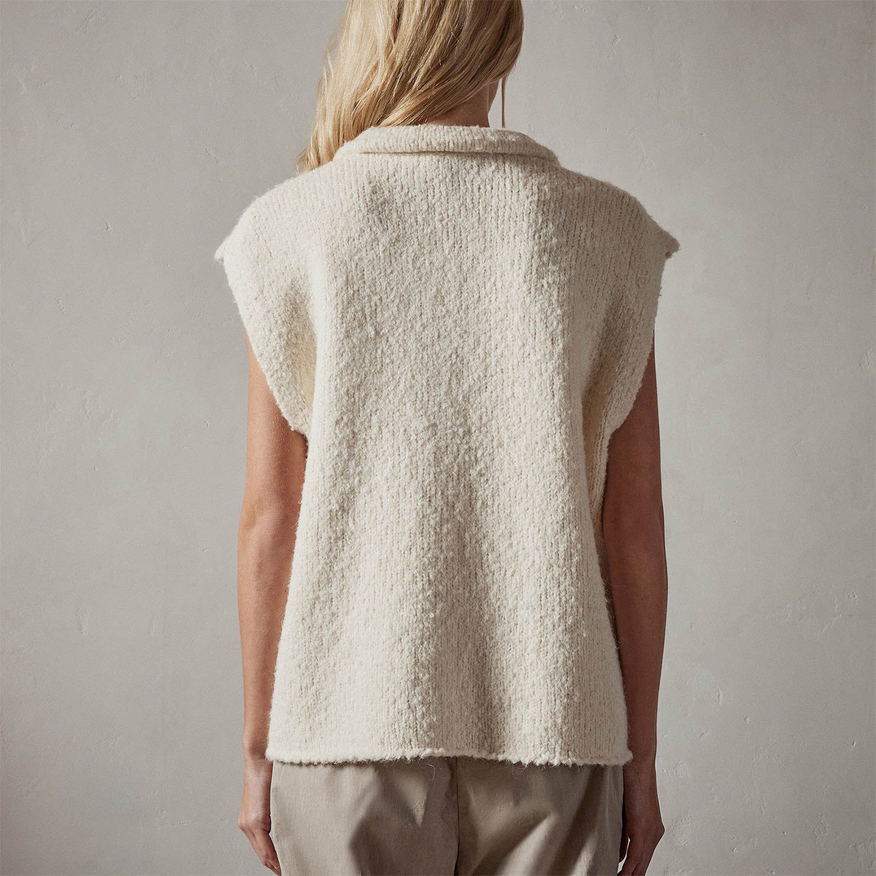 Everest Sweater Vest - Bone sold by James Perse product image thumbnail 5