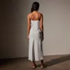 Lightweight Matte Sateen Cami -  Frost sold by James Perse