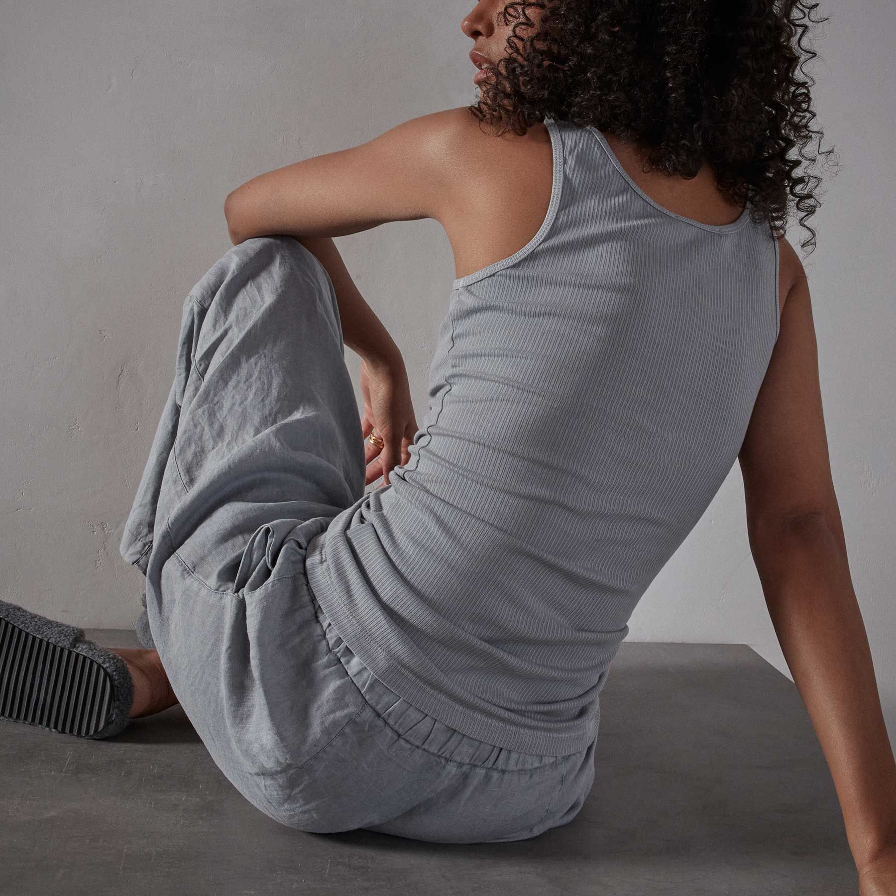 Ribbed Daily Tank - Breeze Pigment sold by James Perse product image thumbnail 3