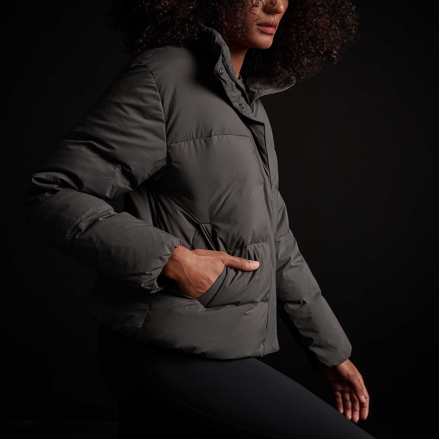 Puffer Jacket - Graphite sold by James Perse product image thumbnail 2