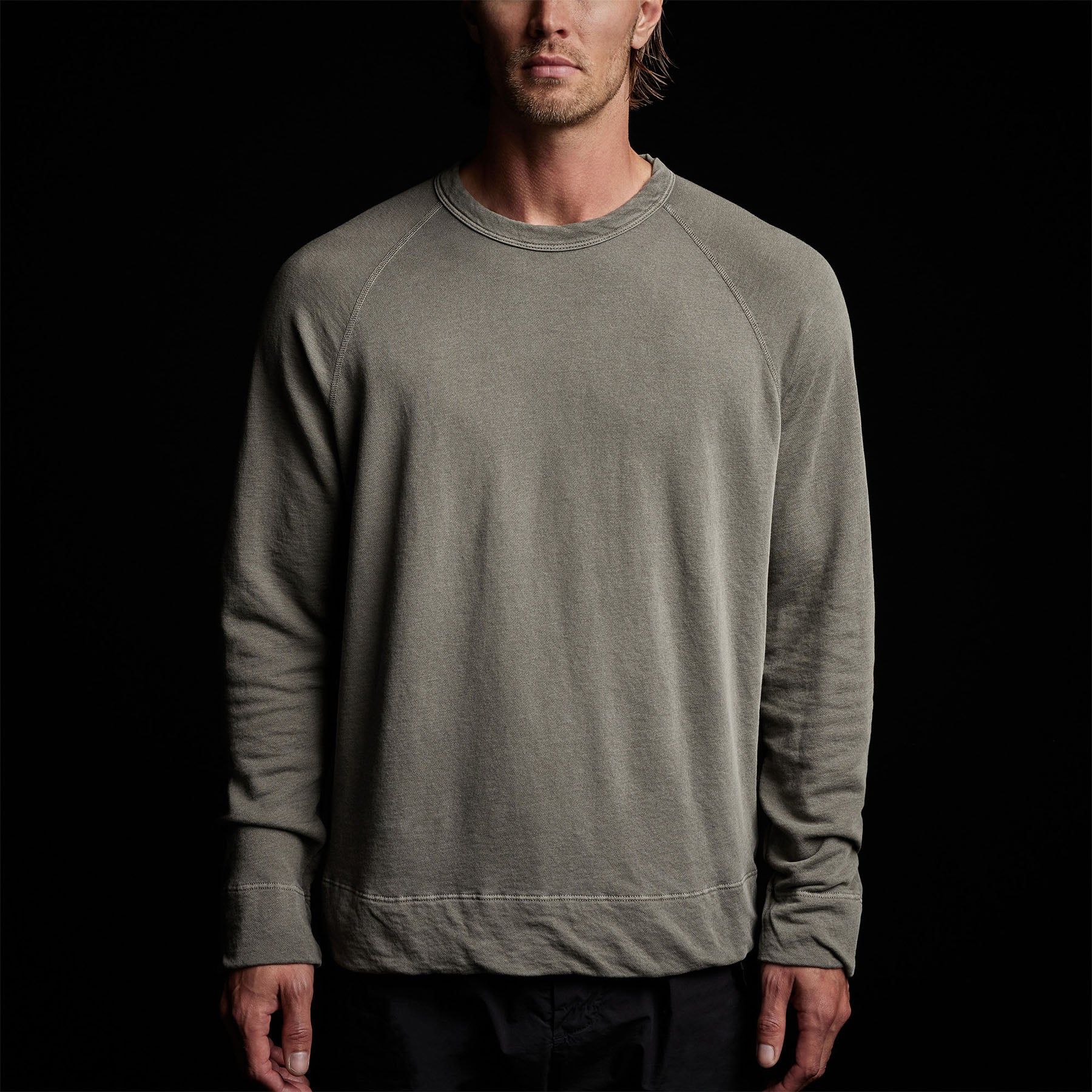 Vintage French Terry Sweatshirt - River Rock Pigment sold by James Perse product image thumbnail 2